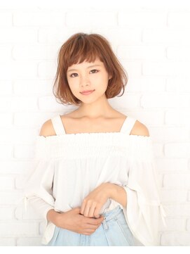 ヘアージェニック(hair genic) ふんわりキュートなボブ