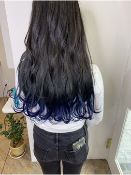 エメ 中崎町(eme) 【eme】裾カラーブルーグラデーション