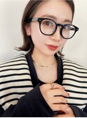 暗髪×束感ショート×シースルーバング×フレンチガーリー
