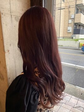 ヘアーアンドメイク ファット(Hair&Make PHAT) 韓国風小顔ヘアゆるふわロングピンクベージュ20代30代