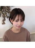 #ショートボブ#シースルーバング#黒髪ショート#ショートヘア