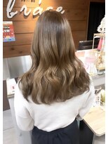 ブレス 小阪店(brace) ブリーチ無しでミルクティベージュ☆☆☆