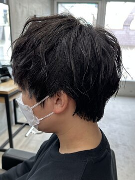 フイ 代々木(Hui) メンズ/アップバング/ツーブロックマッシュ/束感ショート