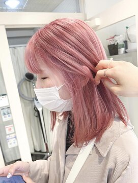 テトラ バイ ネオリーブ 横浜西口店(tetra by neolive) ハイトーンで人気なペールピンクカラー＊*