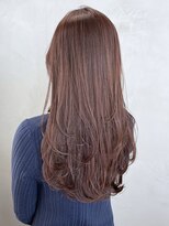 アイティーバイアルバム 北千住店(IT by ALBUM)&nbsp;ロングレイヤー_斜めバンググレージュカラーシルキー_ba447651