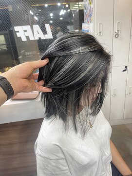 ラフ(LAFF) #バレイヤージュ#グレージュカラー#ボブウルフ#ココアベージュ