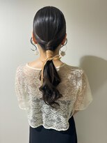 ヘアセット シャンプーアンドスパ専門店 ウルー(Uruu) 【タイトポニー】天神/天神駅/ヘアセット/早朝