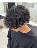 メンズ緩めプードルパーマ