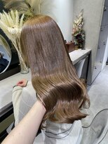 シン 原宿Verno店(Qin) ブリーチなしダブルカラー/ミルクティー