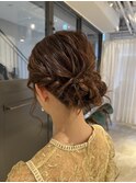 シニヨンヘアセット♪