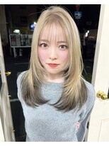 アンメリーアン(Ann merry ann)&nbsp;大人可愛い丸みボブピンクラベンダーベージュピンク