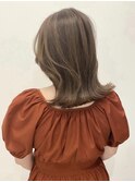 小顔カットミディアムローレイヤー似合わせロングレイヤー