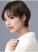 ショート/ショートボブ/前髪あり/丸み/低め/耳掛け/大人/可愛い
