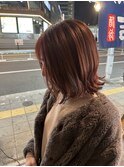 ブリーチなしでできちゃうワインレッド
