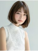 ☆オリーブグレーココアベージュ小顔クラゲヘアー/黒髪/髪質改善