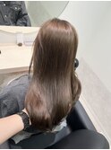 ブリーチなしダブルカラーオリーブベージュ