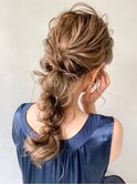 編みおろし表参道ヘアアレンジモテ髪褒められる♪#04af0604