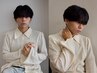 【学割U24　学生men'sカット+眉カット】￥4000