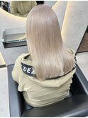 ホワイトグレージュミニウルフチェリーブラウンデジタルパーマ