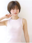 暗めカラー艶髪ショート