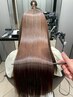 【艶髪コース】美髪カット＋縮毛矯正＋カラーリタッチ＋TR￥28900