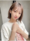 広がらない小顔ボブ