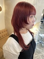 ラヴィズム 名駅店(LUVISM)&nbsp;◎韓国ヘアー顔周りレイヤーおくれ毛ダブルカラー名古屋名駅