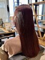 エクファヘアエステプラス 草津 栗東(ex-fa hair esthe+)&nbsp;ピンクブラウン系のカラーはツヤ感が出て年中オススメです！