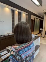 ブルーテーフ(Bleu Terre)&nbsp;盛岡【白髪ぼかしハイライト×ボブ】しっかり白髪染めてHL強め