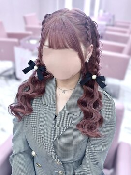 ヘアセット アリエス 池袋駅東口店(Aries) あみあげハーフツイン