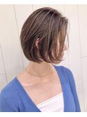 ミニボブ ダブルカラー*シアーベージュ