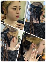 クリア 美容室&nbsp;お呼ばれ結婚式♪リボンヘア