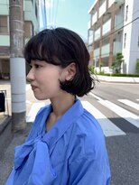 フィット ヒュー 千葉(fit hue) ミルクティーブロンド/ダークブルー/デジタルパーマ/千葉駅