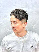 サームマン 人形町(SARM MAN)&nbsp;ウェットセンターパート×大人ウェーブパーマ