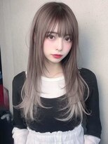 ロッソ 大橋店(Rosso)&nbsp;ピンクグレージュの柔らかロング【大橋】