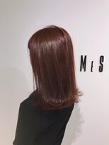 フレイムスヘアデザイン(FRAMES hair design)&nbsp;ボルドー風コーラルピンク