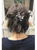◆◇大人可愛い　ショートヘアハーフアップ◇◆