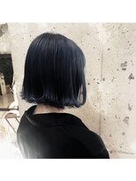 美容室 イズ 館林店(Iz)&nbsp;ネイビーブラック_フレンチボブ