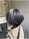 ダブルカラーでラベンダーグレー☆渡部雅己