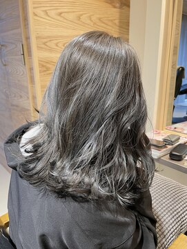 チョビー 銀座(chobii) グレージュ/くすみカラー/韓国ヘア/透明感/くびれミディ/tomok