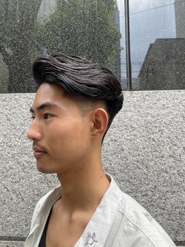 レンゲン(LENGEN) メンズかき上げニュアンスマッシュサイドパート韓国マッシュ