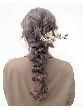 リゾートフォーヘアー 嵯峨店(ReSORT FOR HAIR) ロング編み下ろしアレンジ☆
