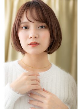 カバーヘアアンドスパ ブリス 浦和(COVER HAIR&SPA bliss) 斜めバンググレーベージュ大人かわいいヘルシースタイルY浦和