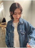 黒髪/オリーブグレー/ココアベージュ/小顔/クラゲヘアー