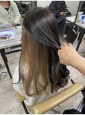エアリー美髪ケアブリーチインナーブロンドカラー練馬所沢韓国