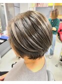 白髪ぼかしハイライト