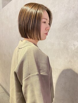 ゴウトゥデイ 渋谷MODI店(GO TODAY) ミニボブ×モノトーンベージュ