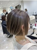 まるっと可愛いボブ★忙しいママにぴったり白髪ぼかしハイライト