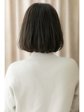 カバーヘア ブリス 北浦和(COVER HAIR bliss) シースルーバング大人美人ウェットヘア黒髪ボブY北浦和30代40代