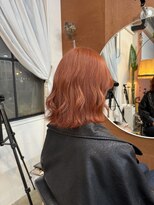 チャプター 問屋町(chapter)&nbsp;ケアブリーチオレンジベージュカラーレイヤーカット韓国ヘア